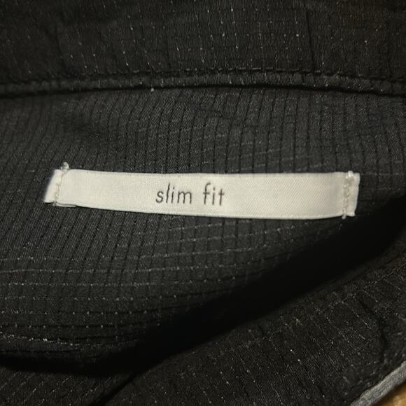 Mens Calvin Klein Charcoal Flat Front Shorts Size 32 - Picture 3 of 5